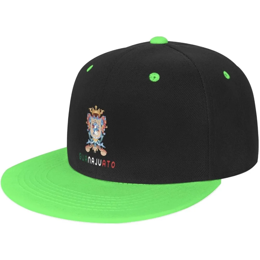 Guanajuato Mexico State Flag hat Classic Baseball Cap Snapback Flat Bill hat Hip Hop Hats White