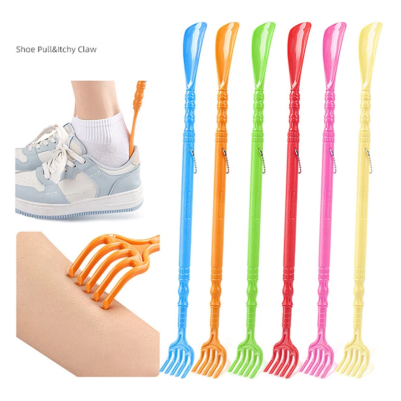 

Multifuctional PP Resin Scratching Rods Back Scratcher Massage Stick Hanging Massage Claw Shoe Horn Shoehorns Shoe Lifter