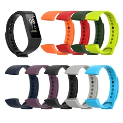 Silicon For Redmi Smart Bracelet Colorful Watch Strap For Mi Redmi Band 4C Accessories Xiaomi Redmi Band Silicone Wrist Strap