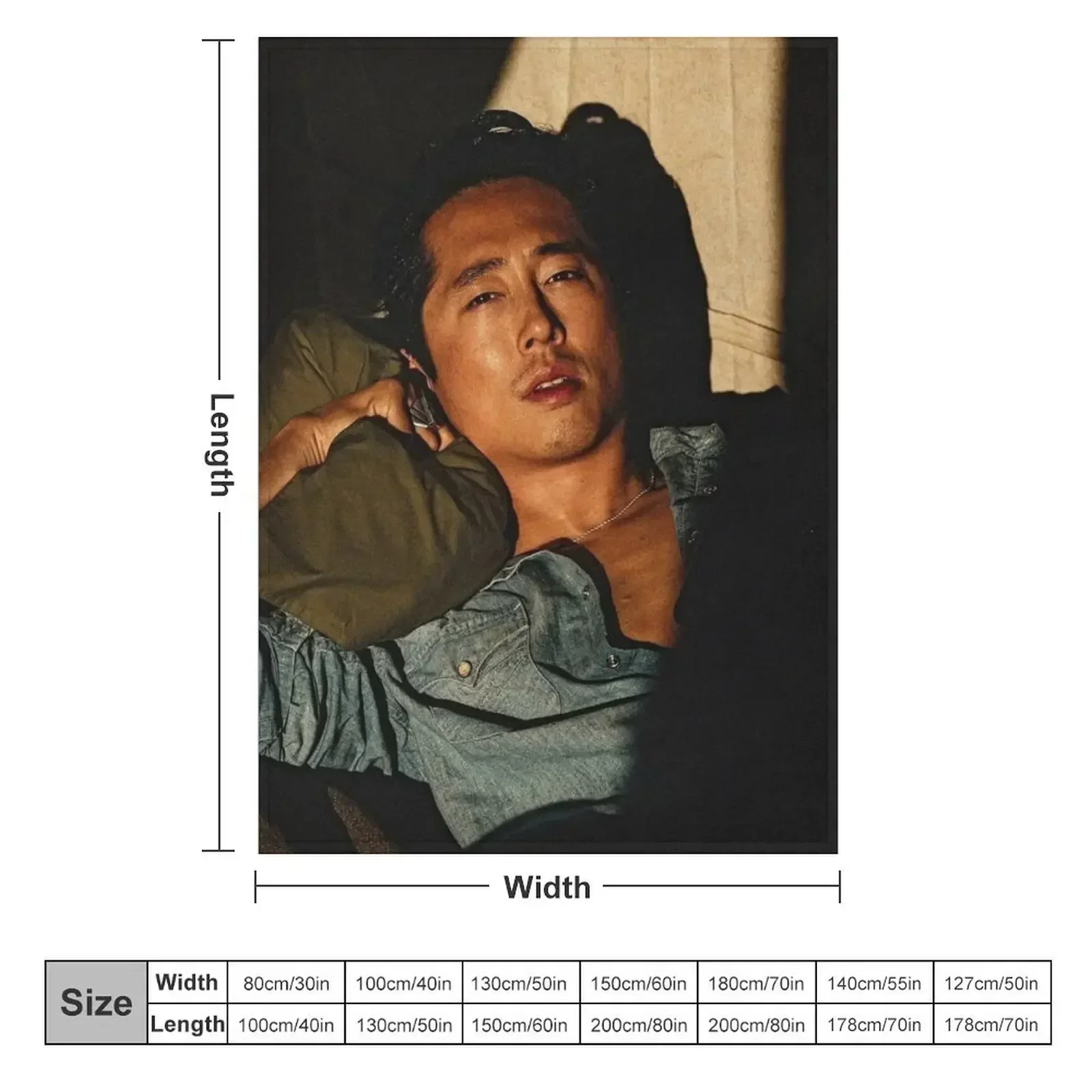Steven Yeun Throw Blanket Winter beds Picnic Heavy Retros Blankets