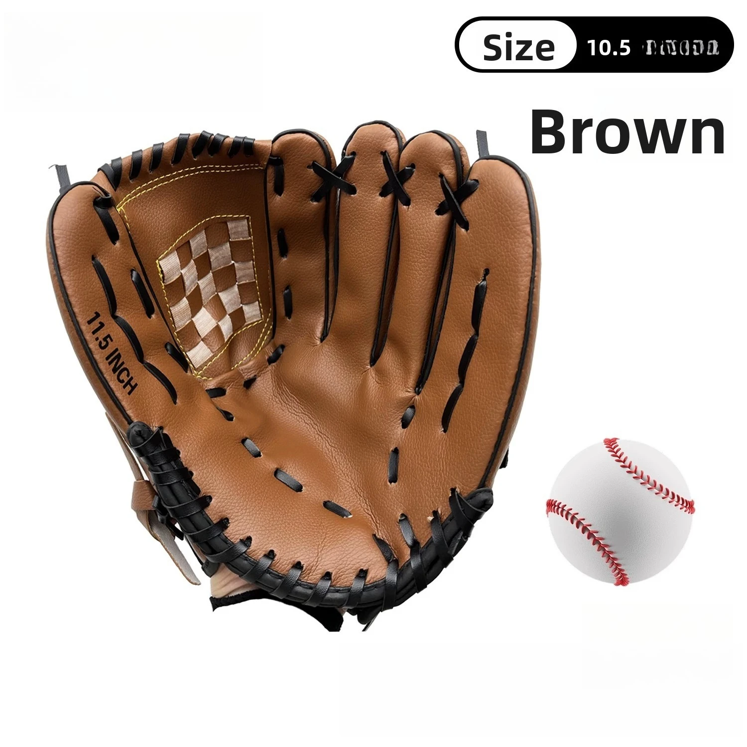 PU Baseball Softball Glove Professional Fielding Catcher Mitt For Kids Adults Pitcher Hitting Training Hand Accessory