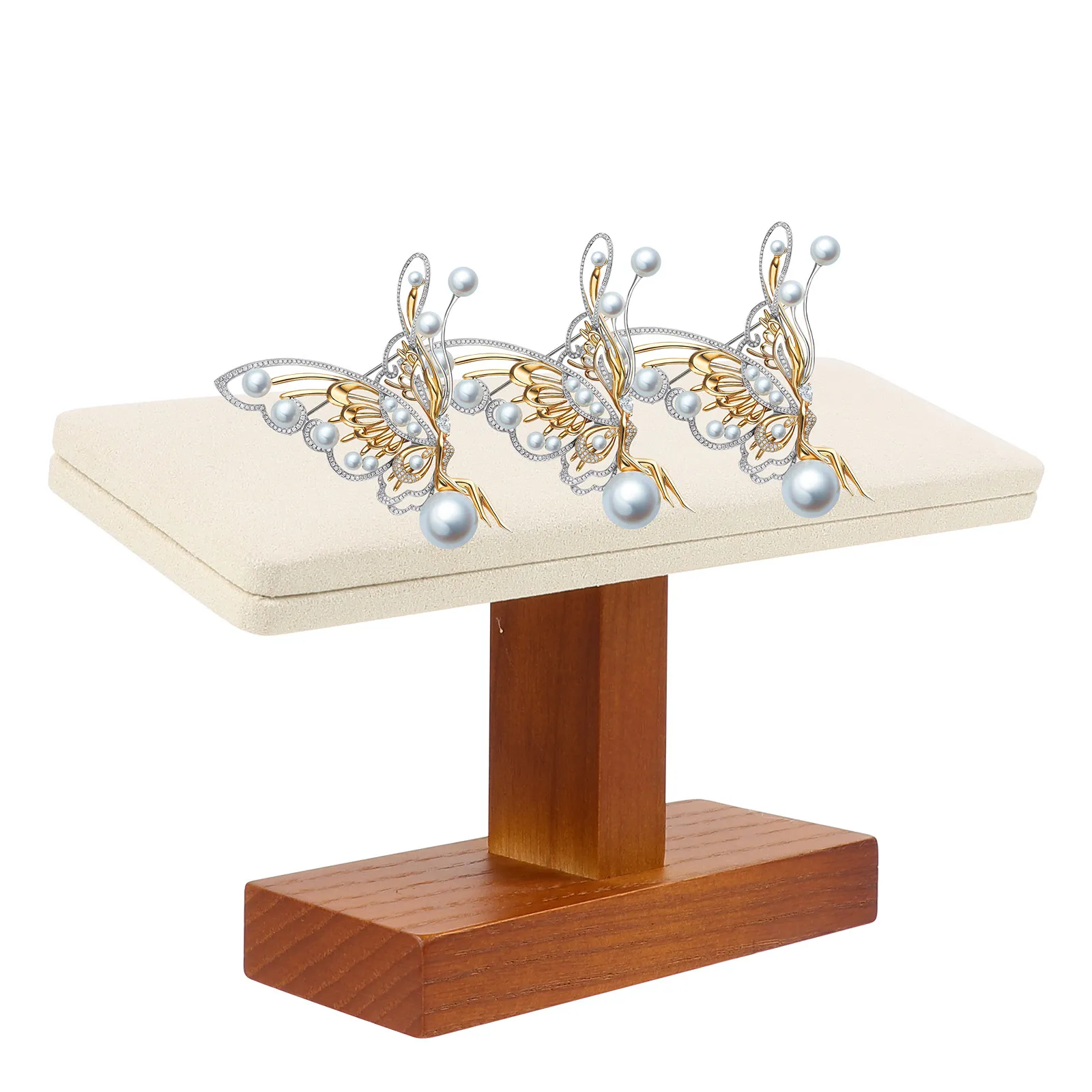 

1Pcs Jewelry Display Rack Premium Wooden Jewelry Holder Necklace Bracelet Bangle Organizer Storage Stand for Home Store Display