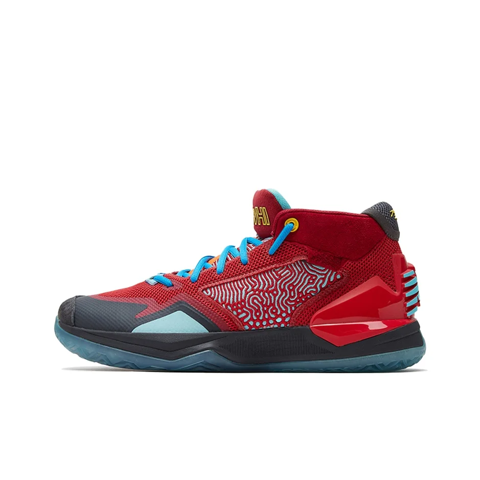 New Balance Kawhi 1 Vintage Basketball Shoes Men's High Top Black/Red/Yellow/Blue BBKLSRE1