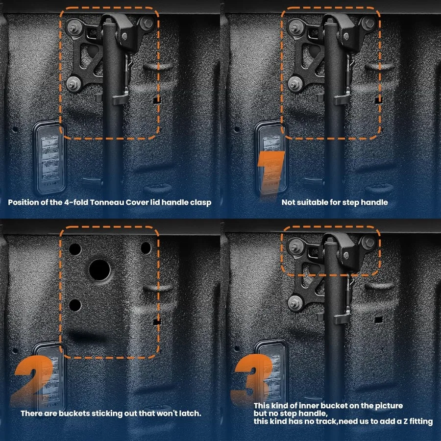 غطاء تونيو لسرير الشاحنة ثلاثي النعومة لسيارة تشيفي سيلفرادو وجي إم سي سييرا 1500 5.8FT سرير قصير متوافق مع 07 #5