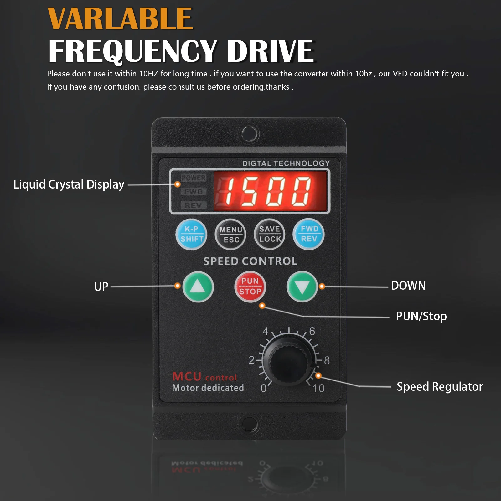 وحدة تحكم في سرعة المحرك بتيار متردد 750 وات، منظم سرعة المحرك الكهربائي للأمام/الخلف، وحدة تحكم محرك متغيرة السرعة #4