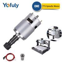 Yofuly CNC 775 Spindle Motor Woodworking Tools Ball Bearing 20000 rpm Spindle for 3018 Pro Series CNC Engraving Cutting Machine