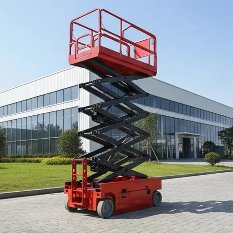 6-12m Self Propelled Electric Scissor Lift Mobile Aerial Platform Indoor Hospital Ceiling Maintenance Cart
