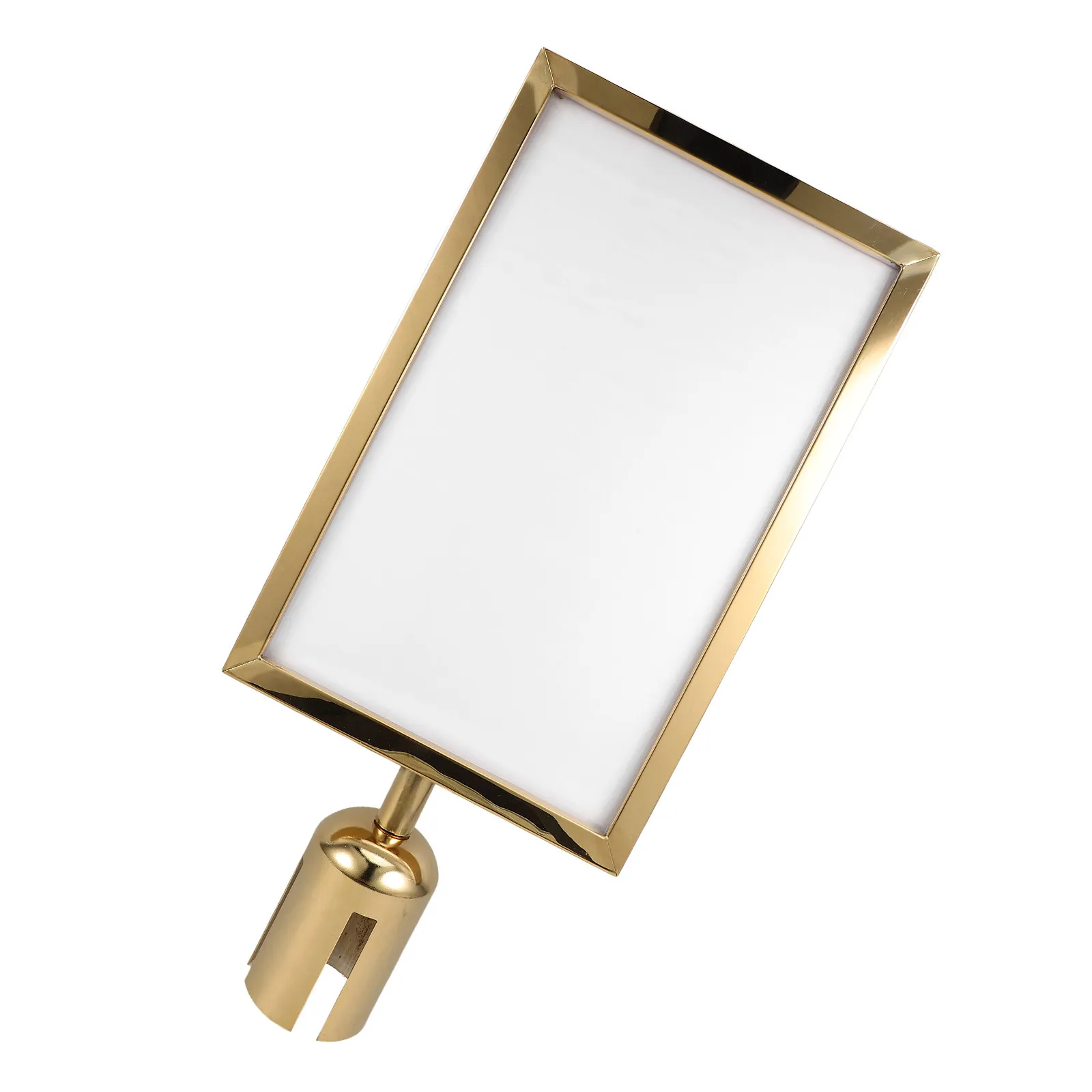 A4 Stainless Steel Stanchion Sign Holder Commercial Crowd Control Queue Barrier Sign Frame Poster Display A Frame Signs