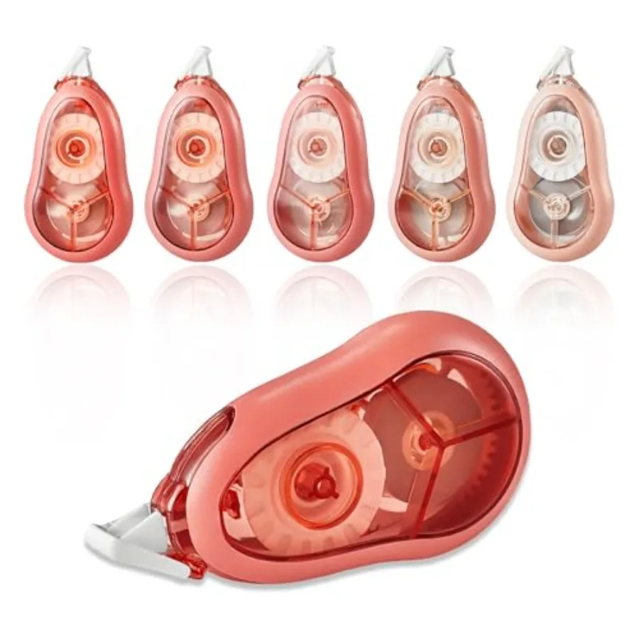 Correction Tape, 5 Pack, 65.62 Feet Correction Tape for School and Office, School and Office Supplies
