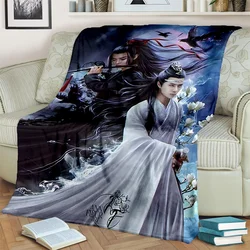 Drama The undomed xiao zhan wang yi bo Soft Throw coperta coperta coperta morbida Cartoon stampato copriletto copriletto divano regalo