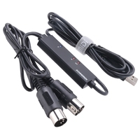 DOREMiDi MTU-10 MIDI to USB Cable USB MIDI Converter with Indicator Light FTP Proceesing Chip