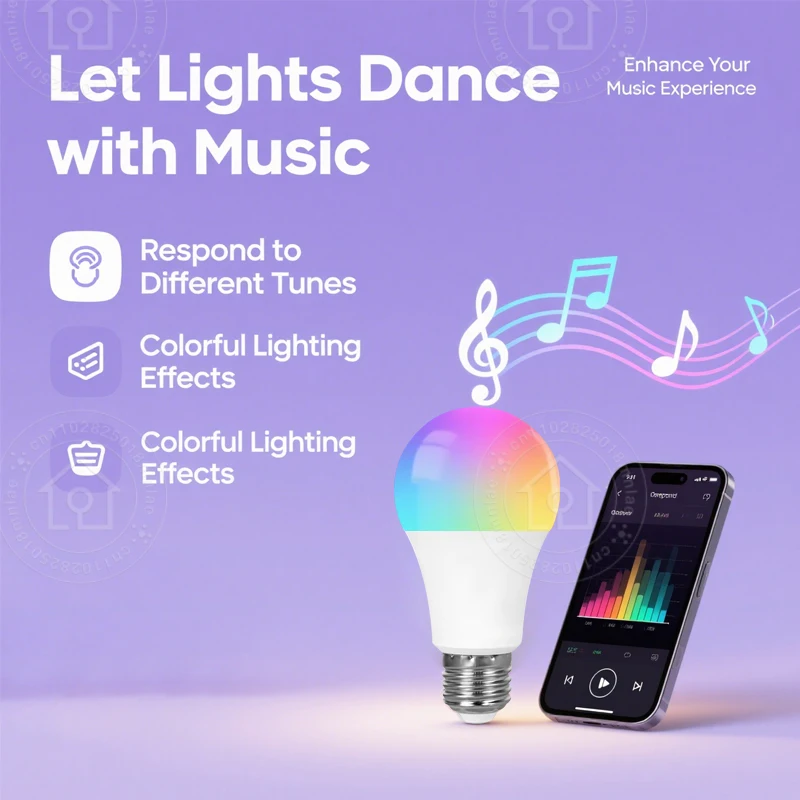 Tuya Led لمبة E27 220-240 فولت أضواء عكس الضوء بلوتوث RGB مصباح الحياة الذكية APP التحكم لغرفة النوم الديكور مصابيح حفلات