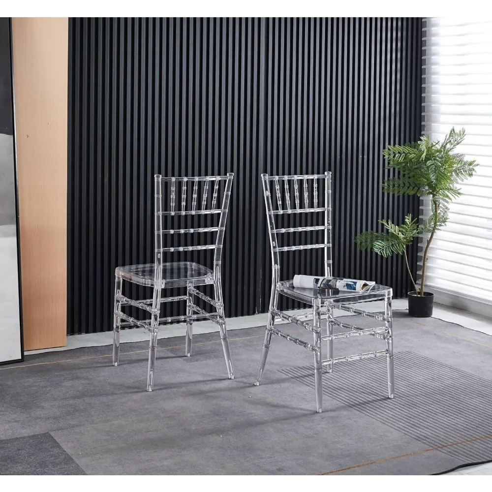 كراسي شيافاري بكميات كبيرة، كرسي أكريليك شفاف لهجة كراسي شبح للمناسبات وحفلات الزفاف وحفلات الاستقبال (واضح)