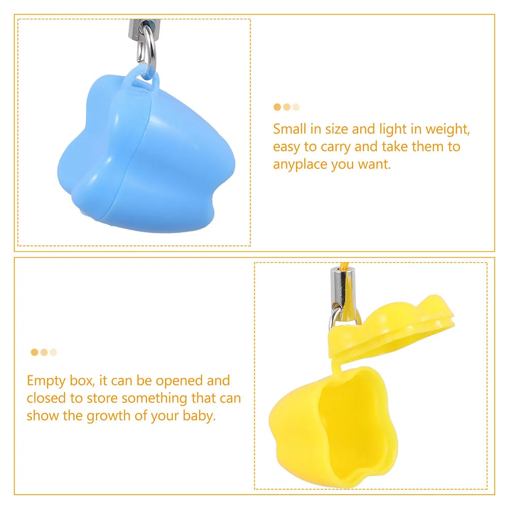 10 قطعة حامل أسنان الطفل صناديق تذكار المدمجة خفيفة الوزن صندوق تخزين أسنان الرضع علبة الذاكرة التذكارية للأطفال الأسنان المفقودة