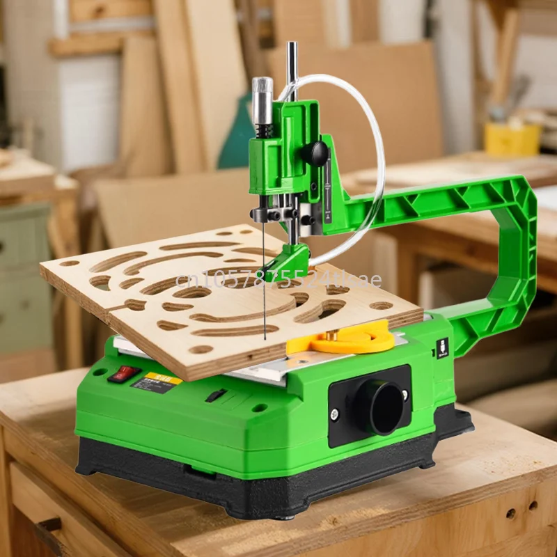 

Cordless Lithium-ion Jig Saw Electric Jig Saw Multi-function Desktop Wood Cutting Machine Household Woodworking Hollowing Tool