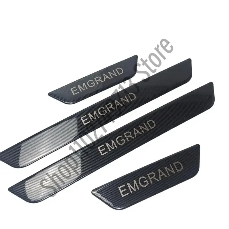 For Geely emgrand 2021 2022 2023 Accessory Stainless Chrome Car Door Sill Kick Plate Protector Guard Pedal Cover Trim Styling