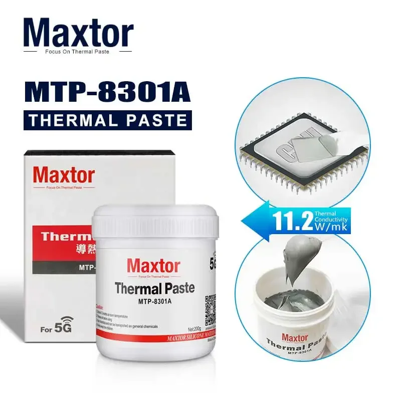 Maxtor 11.2W/mk Pasta Termica Grasso per Processore AMD Intel CPU Cooler Raffreddamento Del Computer GPU Dissipatore di Calore Gesso Prodotto Originale