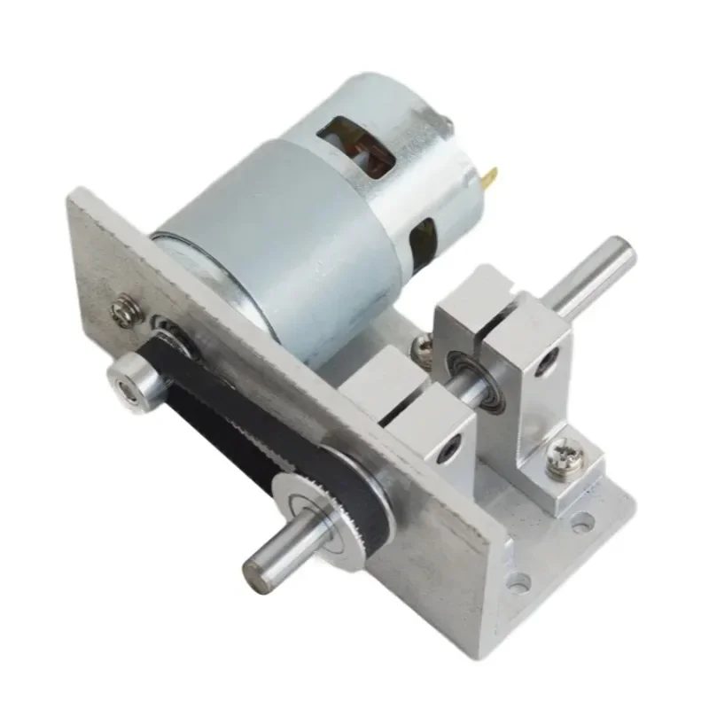 DC 24V 895 DC Motor Drive Dual 8MM Output Shaft Transmission Gear Ratio 1:2.5 Adjustable 0-4800RPM With Double Bearing Seat