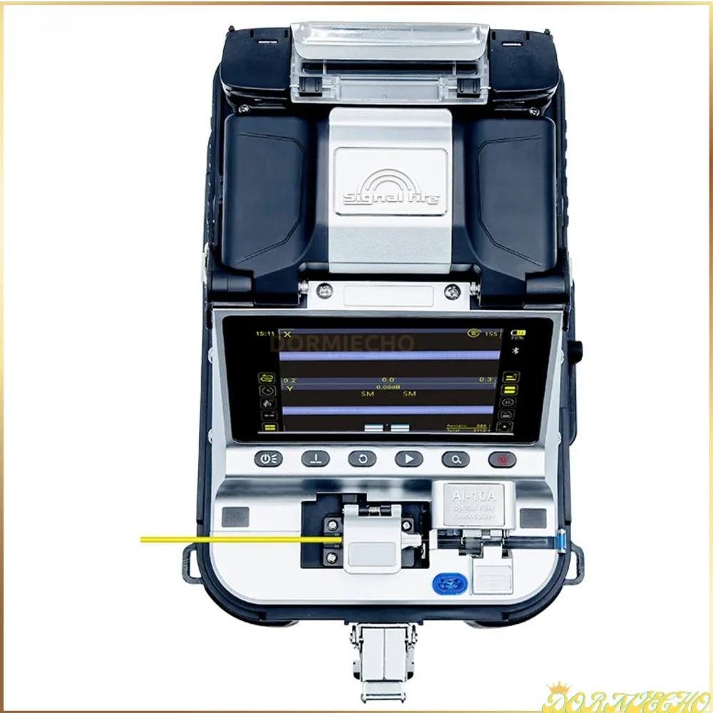 2023 New Signal Fire Brand AI-10 Fiber Optic Fusion Splicer With Electric Cleaver Splicing Hine 6 Motors Core Alignment