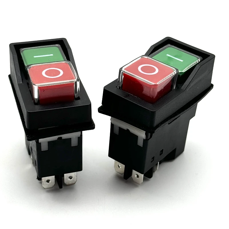 1 Uds AC250V 16A interruptor de botón electromagnético impermeable 4/5Pin puede reemplazar KJD17 KLD-28protección interruptor de seguridad de arranque