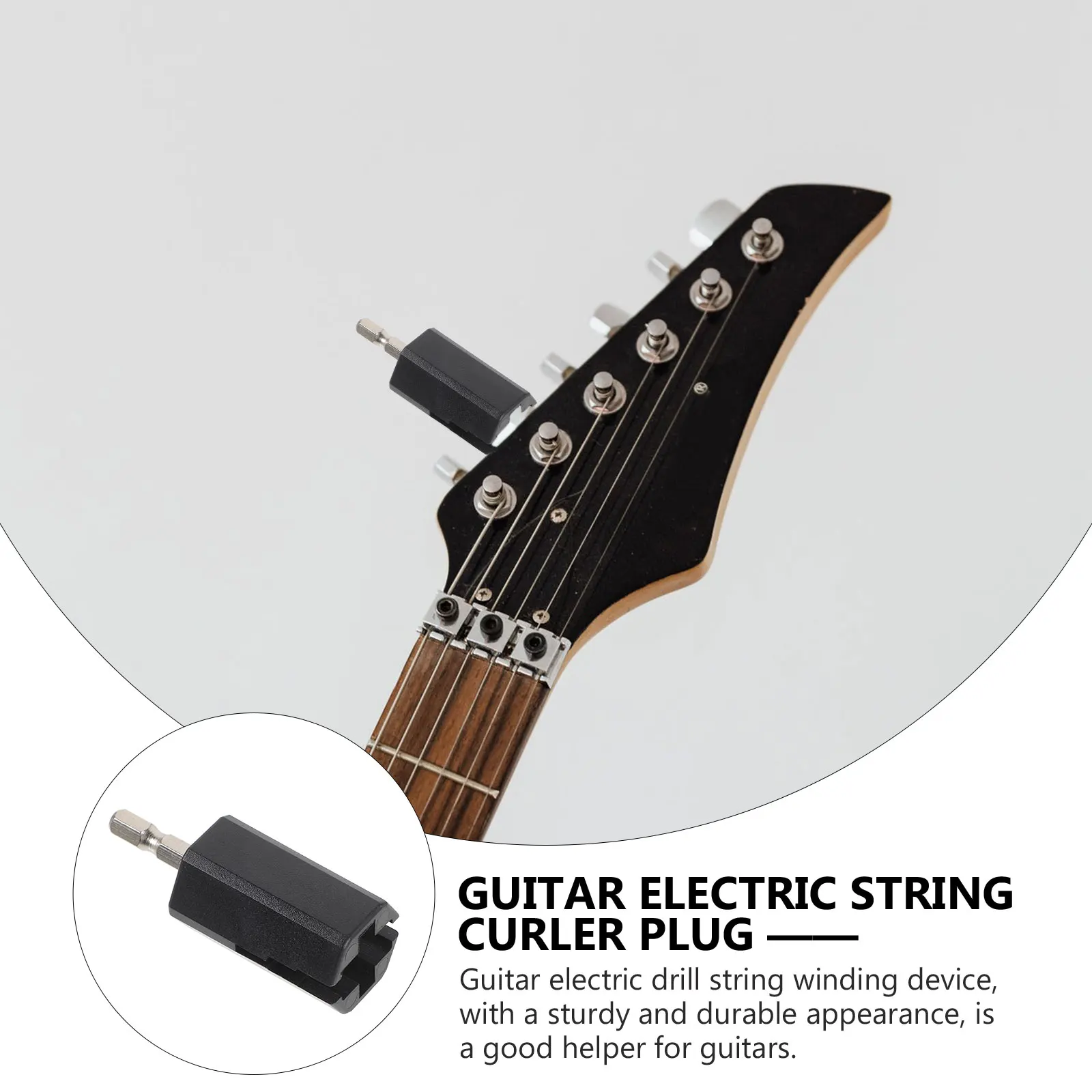 

Electric String Winder Plug For Power Drill Guitar Maintenance Tool Luthier Diy Repair Plug Scratch-Free Fast String Changing