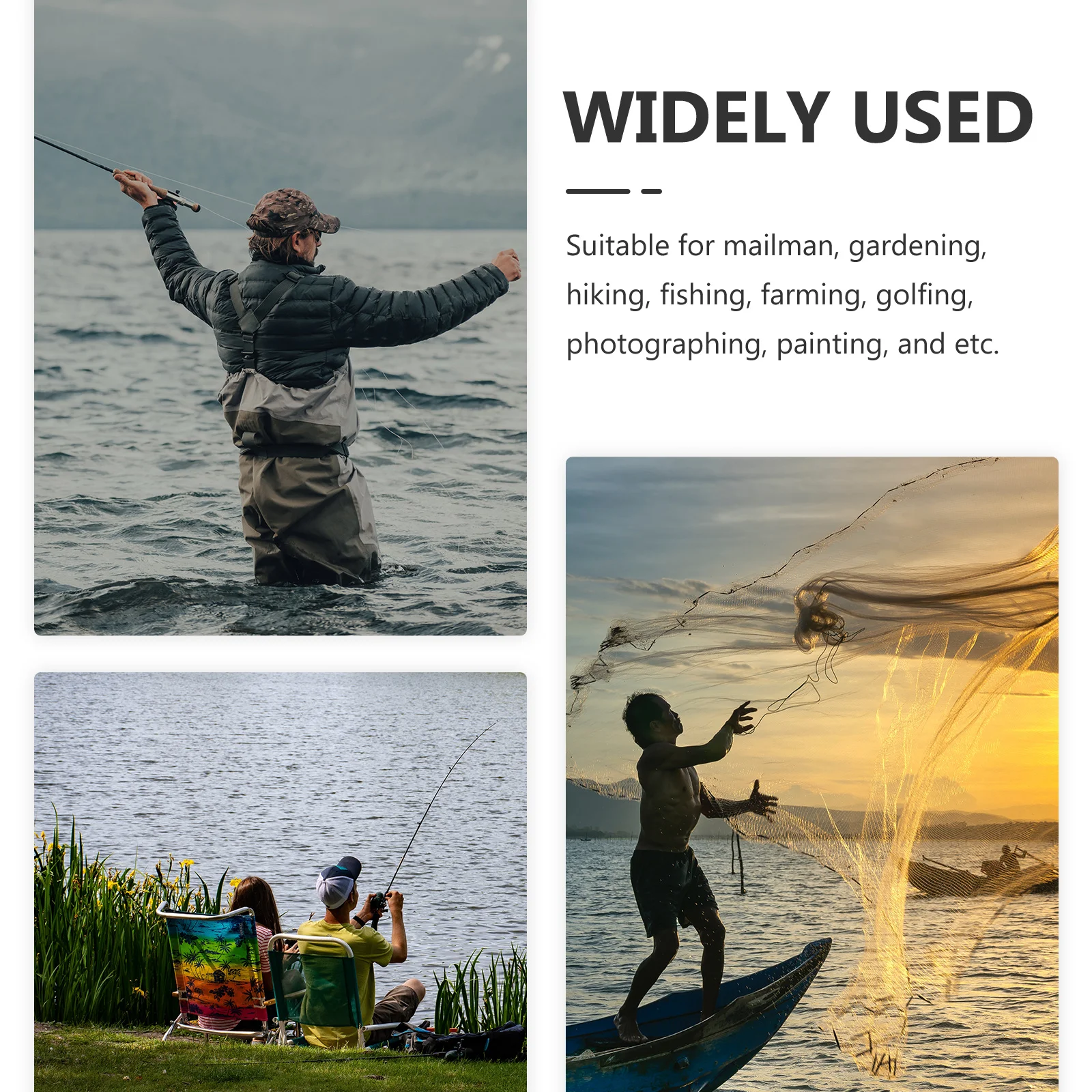 

Double Layer Umbrella Hat Hands Free Design Uv Protection Fishing Cap Outdoor Activities Adjustable Elastic Band