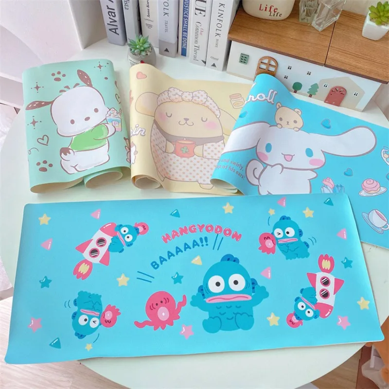 Cute Ugly Fish Placemat for Dining and Study, Cartoon Houseware PU Rectangular Table Mat  hello kitty Table mat