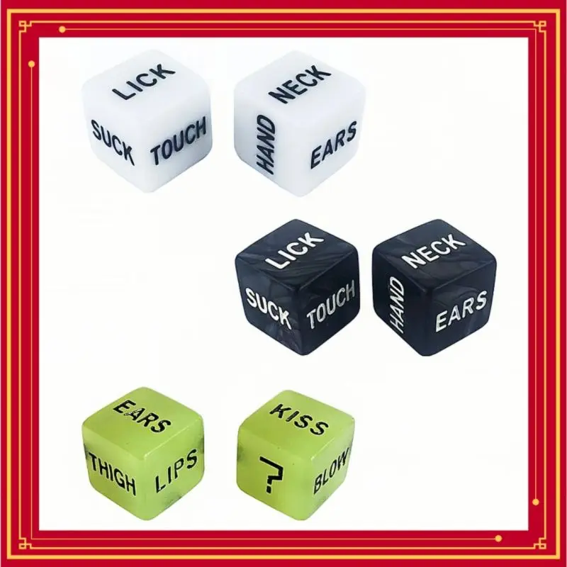 1 par novo mini novidade mordaça diversão dados romance amor humor jogos adultos gags piadas práticas craps tubo para casais presentes