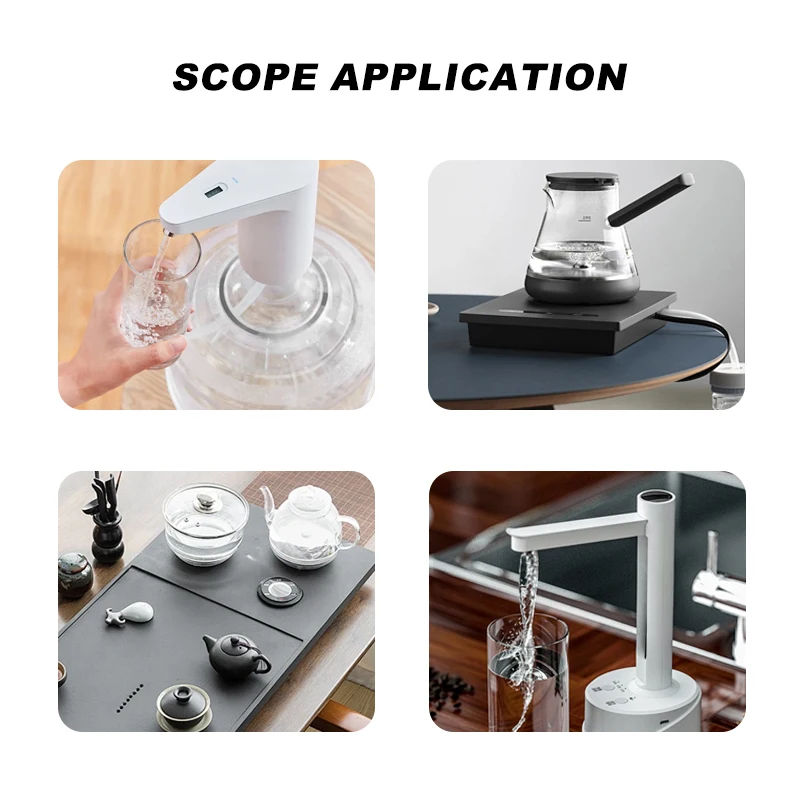 

ID 6mm x OD 9mm Food Grade Silicone Tube with Dust Cover Automatic Suction Hose Universal Inlet Drink Pipe Water Dispenser Kits
