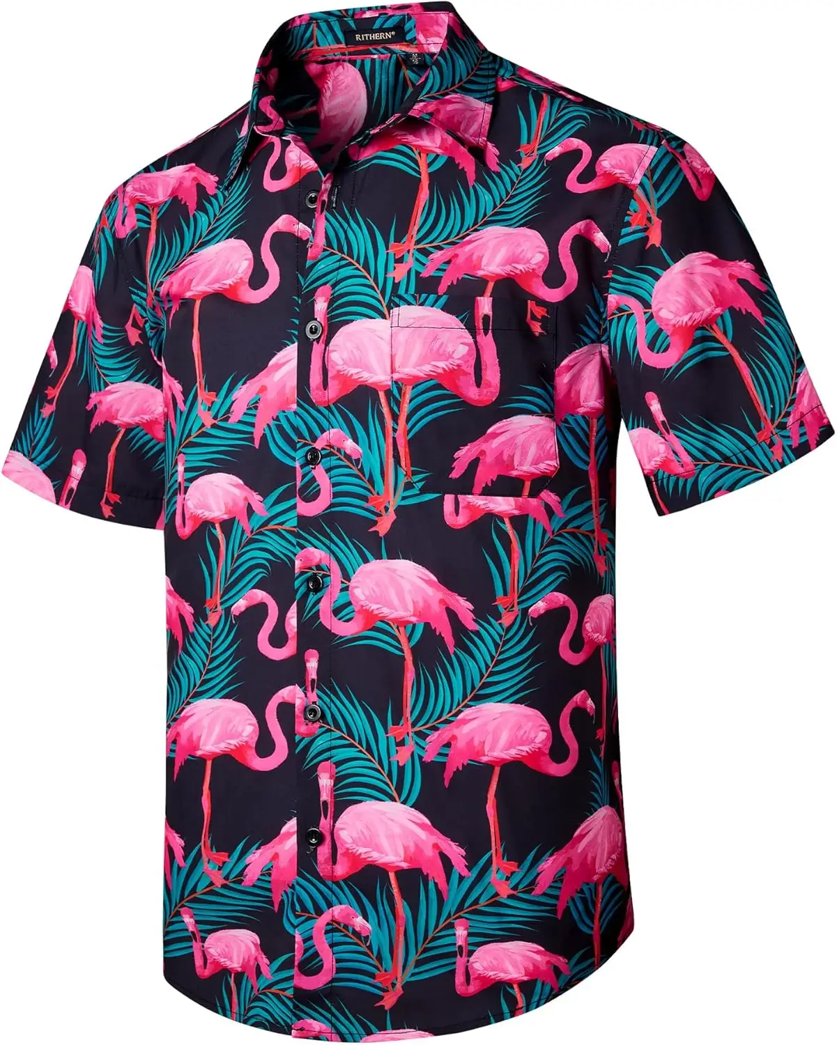 

Mens Hawaiian Shirt Short Sleeved Summer Casual Hawaii Shirts for Men Funky Beach Tropical Holiday Aloha with Front Regular