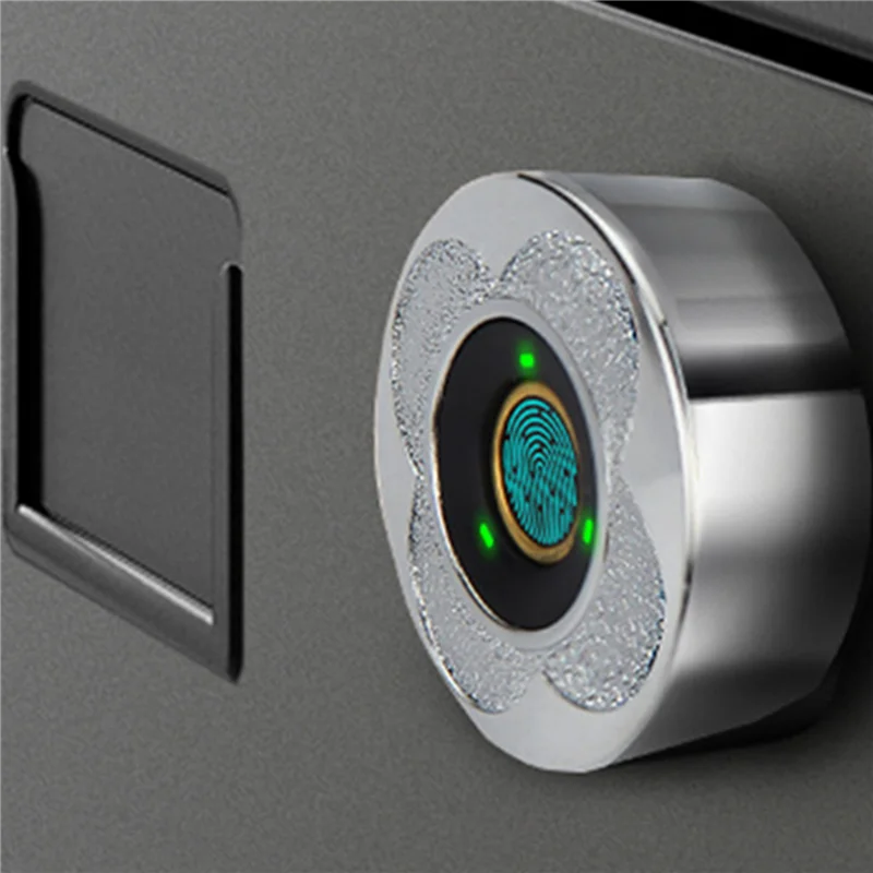B97A-2X Drawer Fingerprint Lock Password Mailbox Lock Biometric Drawer Lock Fingerprint Rechargeable Keyless Lock(A)
