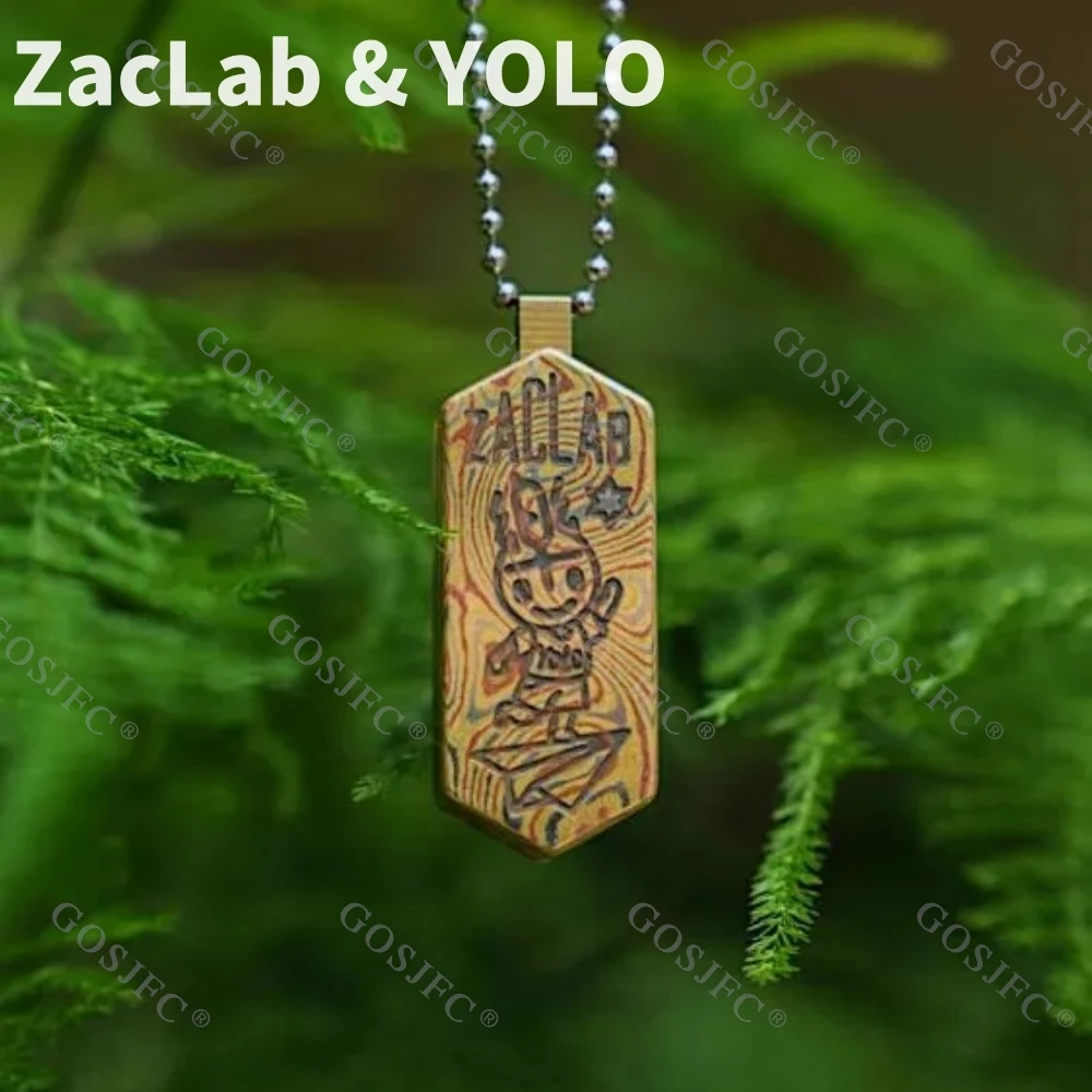 

ZacLab & YOLO STUDIO Mokume портативный самолет слайдер игрушка для снятия стресса ожерелье кулон