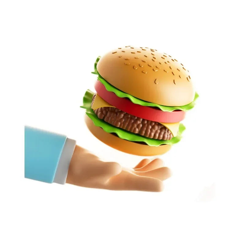 子供用キッチンおもちゃセット シミュレーション ハンバーガー ピザ フライドポテト ごっこ遊び 食材 料理 切るゲーム モンテッソーリ インタラクティブおもちゃ ギフト