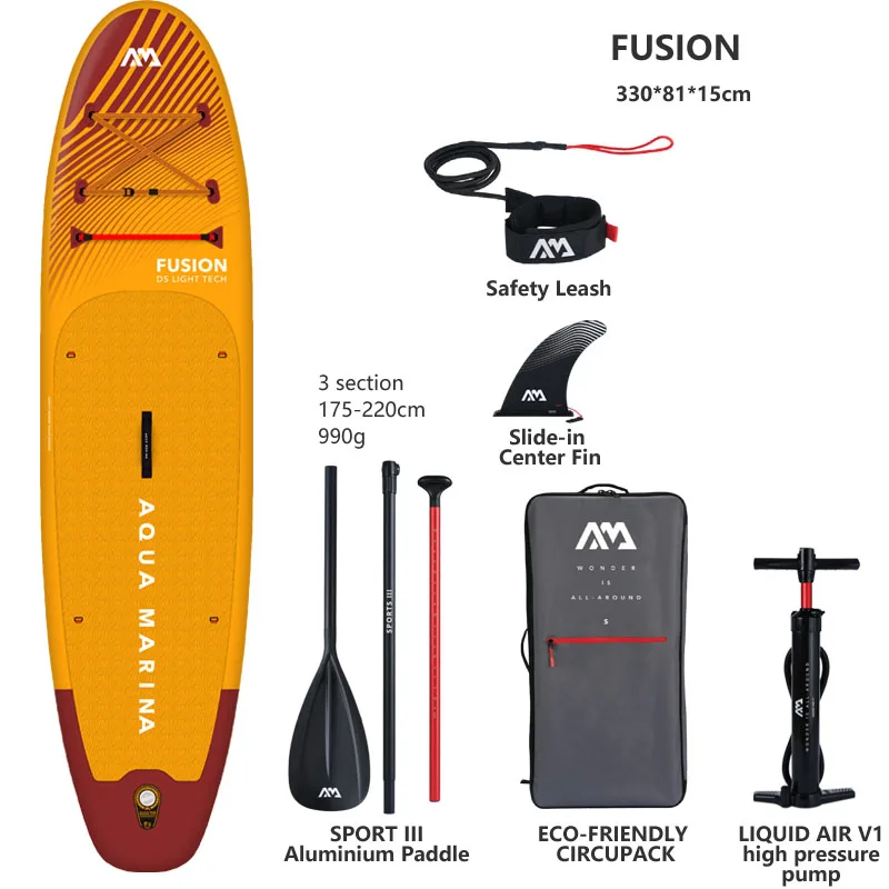 AQUA MARINA NEW FUSION 330*81*15cm nadmuchiwana deska surfingowa 2023 stojąca deska surfingowa sporty wodne deska sup ISUP