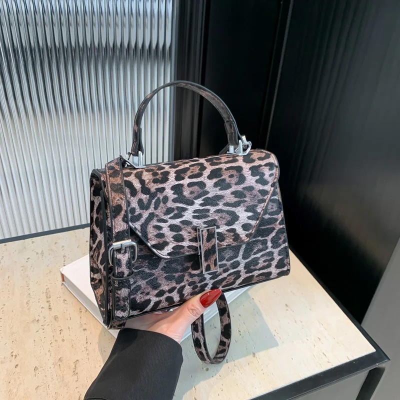 Fashion Leopard Print Shoulder Bags for Women High Quality Pu Leather Crossbody Bag Designer Luxury Handbags 3 Colors