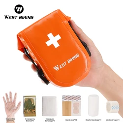 WEST BIKING Portable Medicine Bag First Aid Kit Emergency Bicycle Bag Cycling Camping Outdoor Sports Survival Kit Equipments