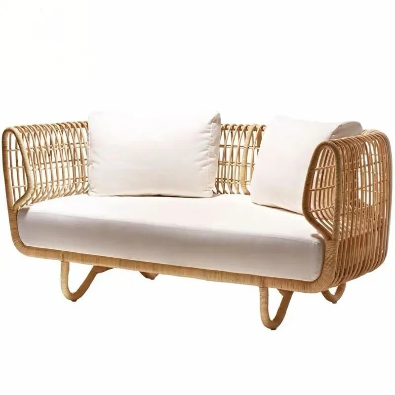 

Casual outdoor furniture patio balcony Indonesian rattan sofa indoor rattan table and chairs