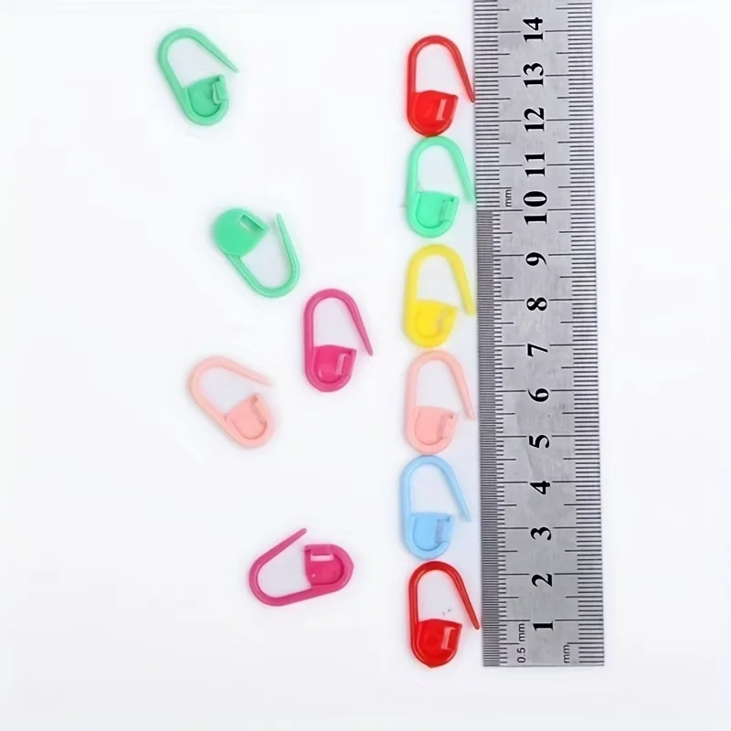 100-10000Pcs Mix Color Plastic Resin Small Clip Locking Stitch Markers Crochet Latch Knitting Tools Needle Clip Hook Sewing Tool