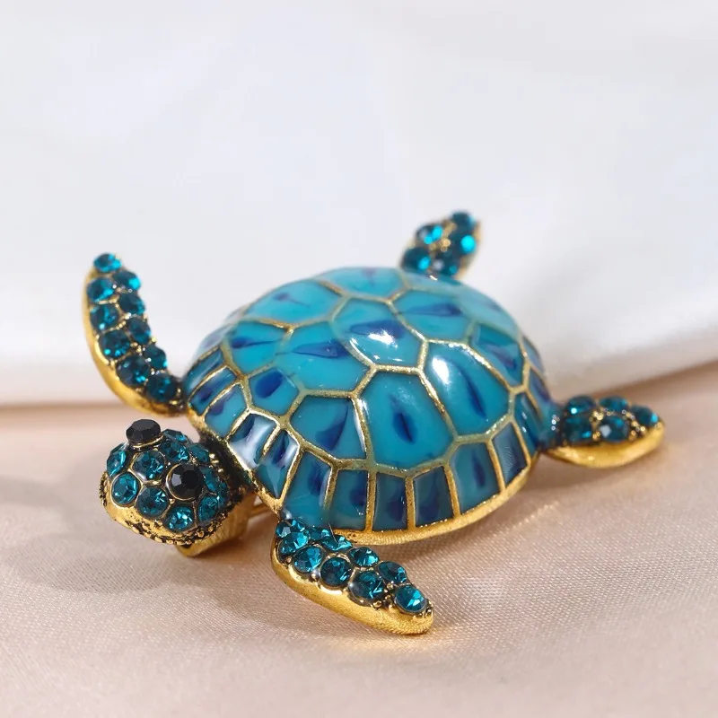 1PC Women's European and American Trend Personalized Turtle Shaped Brooch Fashion Dressing Banquet Party Festival Gift