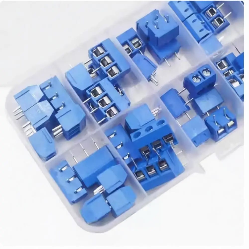 For Haisenda 5.0mm Pitch KF301 Connector Terminal Block Wiring Module Spliceable PCB Electric Circuit Board Accessory Kit