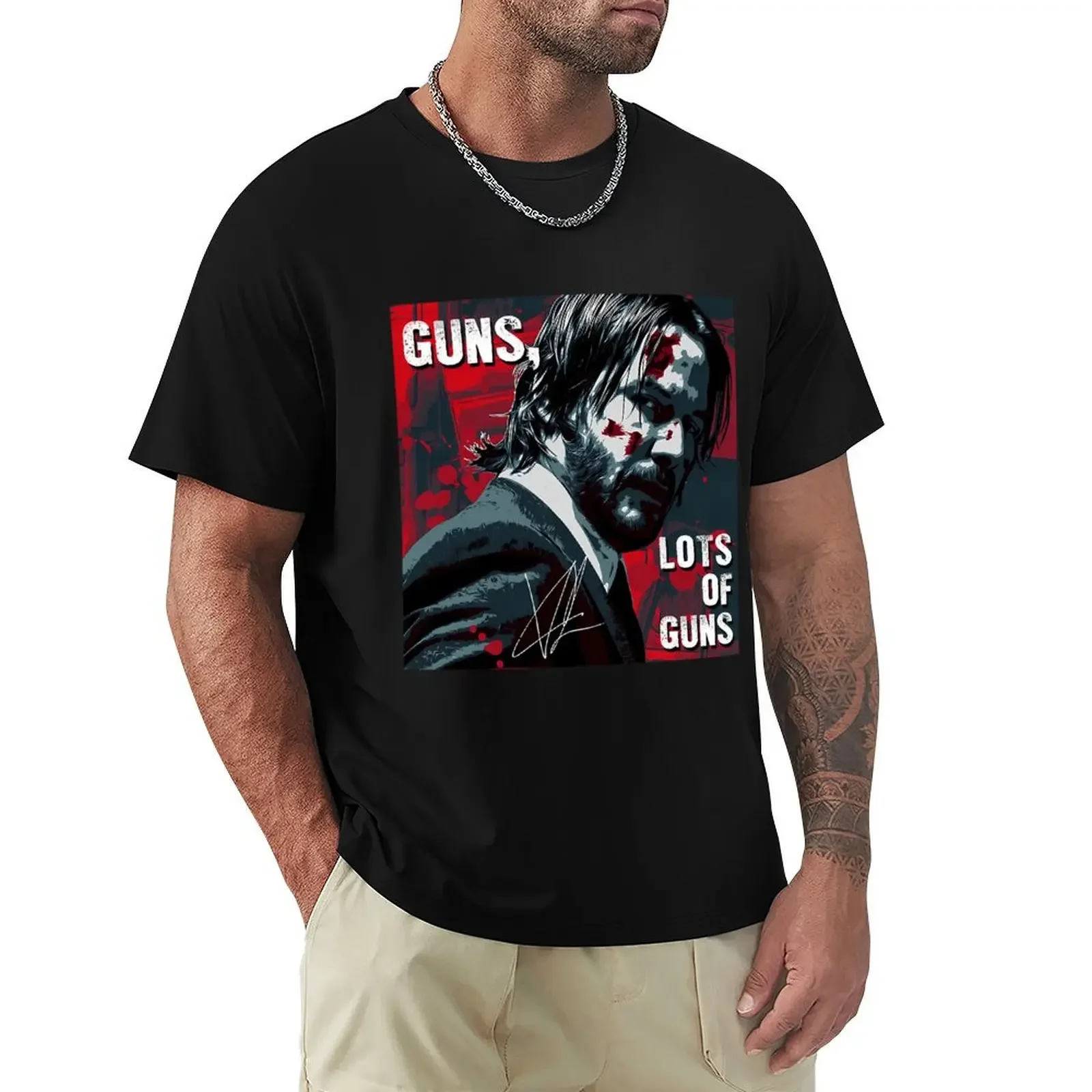 

John wick the movies T-shirt customs customs design your own quick drying oversized t shirt men