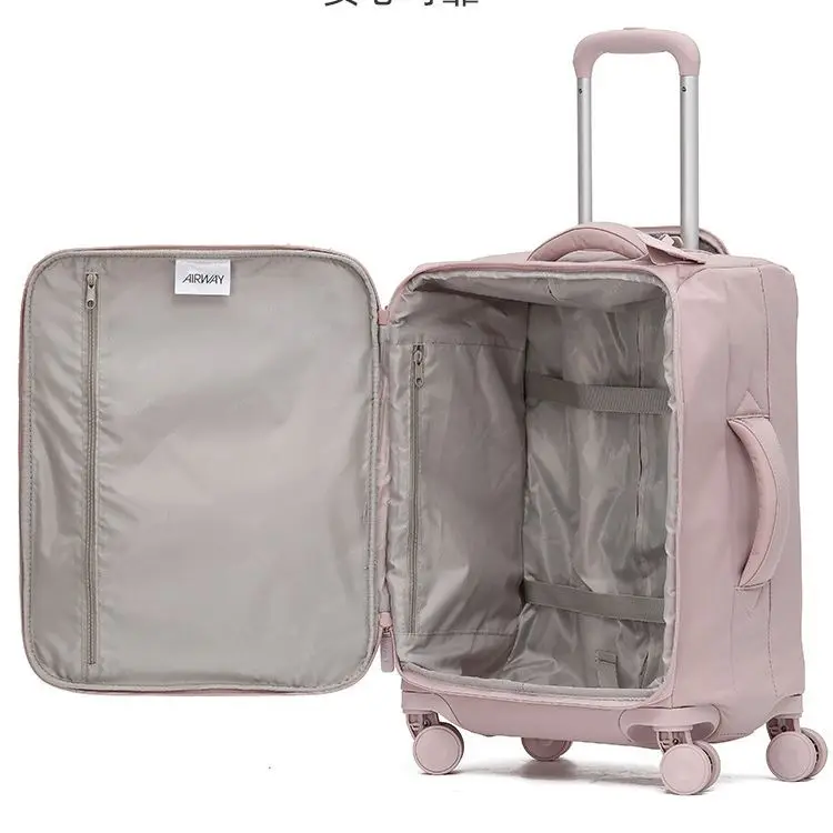 20inch Travel Expandable Soft Suitcase On Wheels Cloth Boarding Case Trolley Rolling Luggage Bag