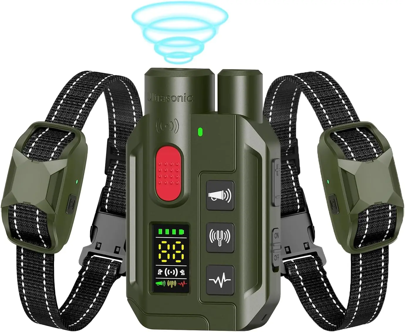 

2-Dog Shock Collar with Remote – 1968FT Range, IP67 Waterproof, 4 Training Modes, Rechargeable E-Collar for All Breeds