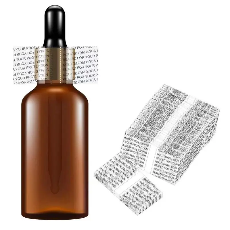 200 Stück bedruckte transparente Schrumpfbänder mit Loch 41x30mm Flaschen-Schrumpffolien Versiegelung für Flaschenverpackungen – Detail 5