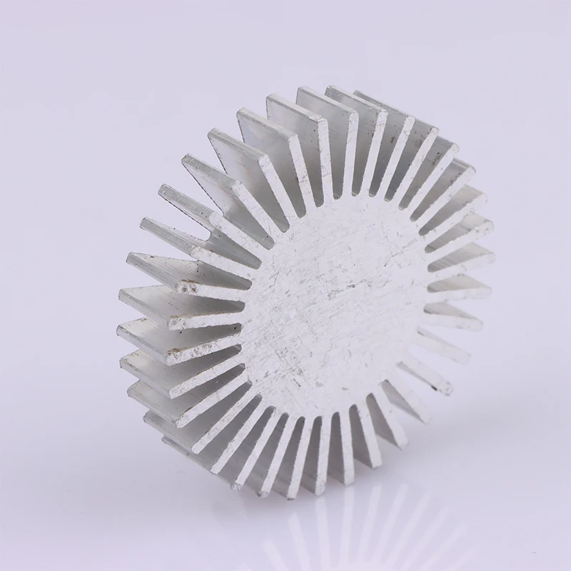 Diameter 50mm 3~7W COB Radiator High Power Led Heatsink Sunflower Solid Radiator Round Alloy Aluminum