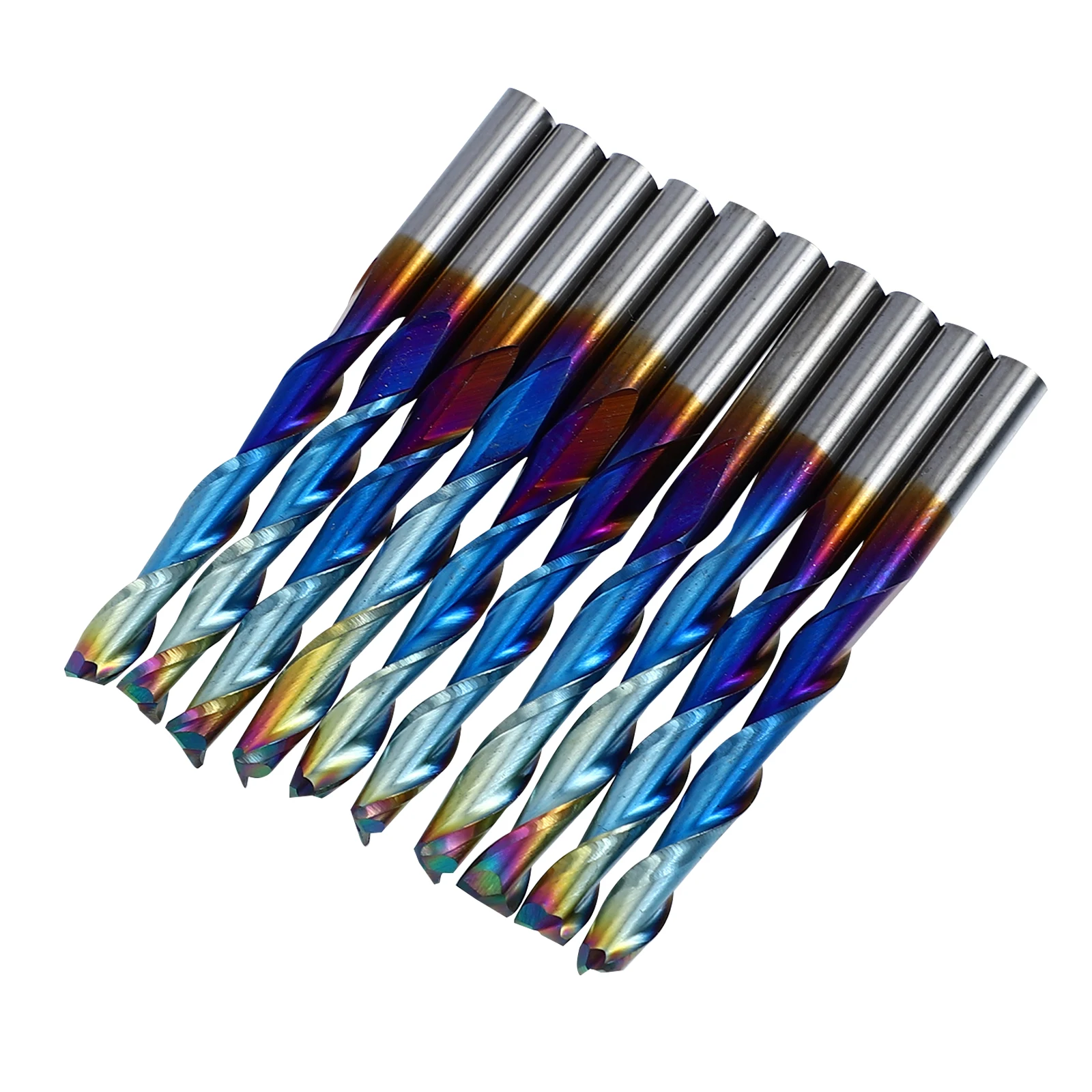 

10 Pcs Ball End Mill CNC Router Bits Tungsten Steel Engraving Milling High Efficiency Versatile Trimming Tools