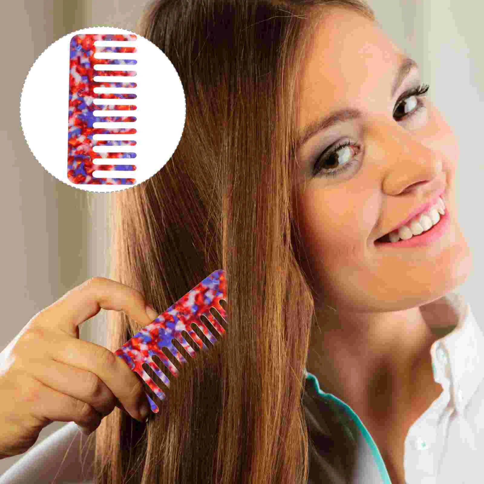 

Acetate Sheet Comb Hair Combs for Women Curly Styling Accessories Wide Tooth Stylist Big Teeth