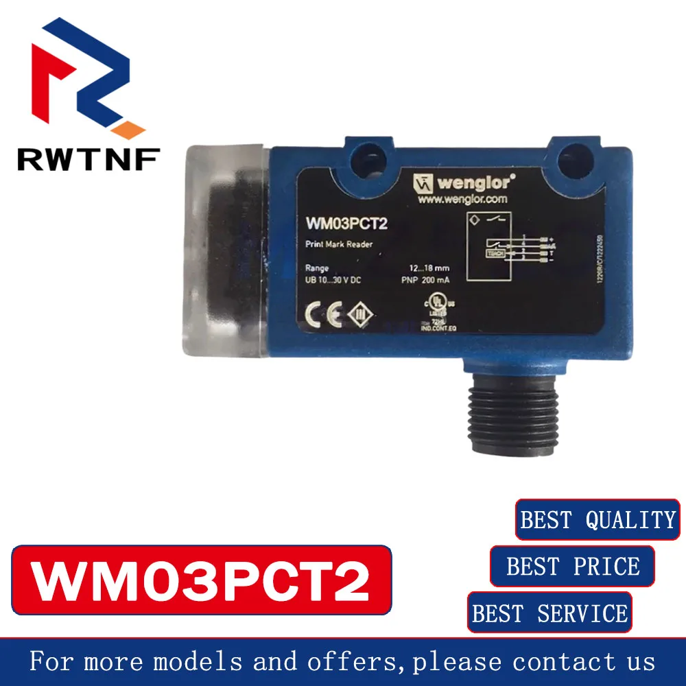 Brand New Genuine WM03PCT2 wenglor Optical color code sensor,100% original warehouse stock