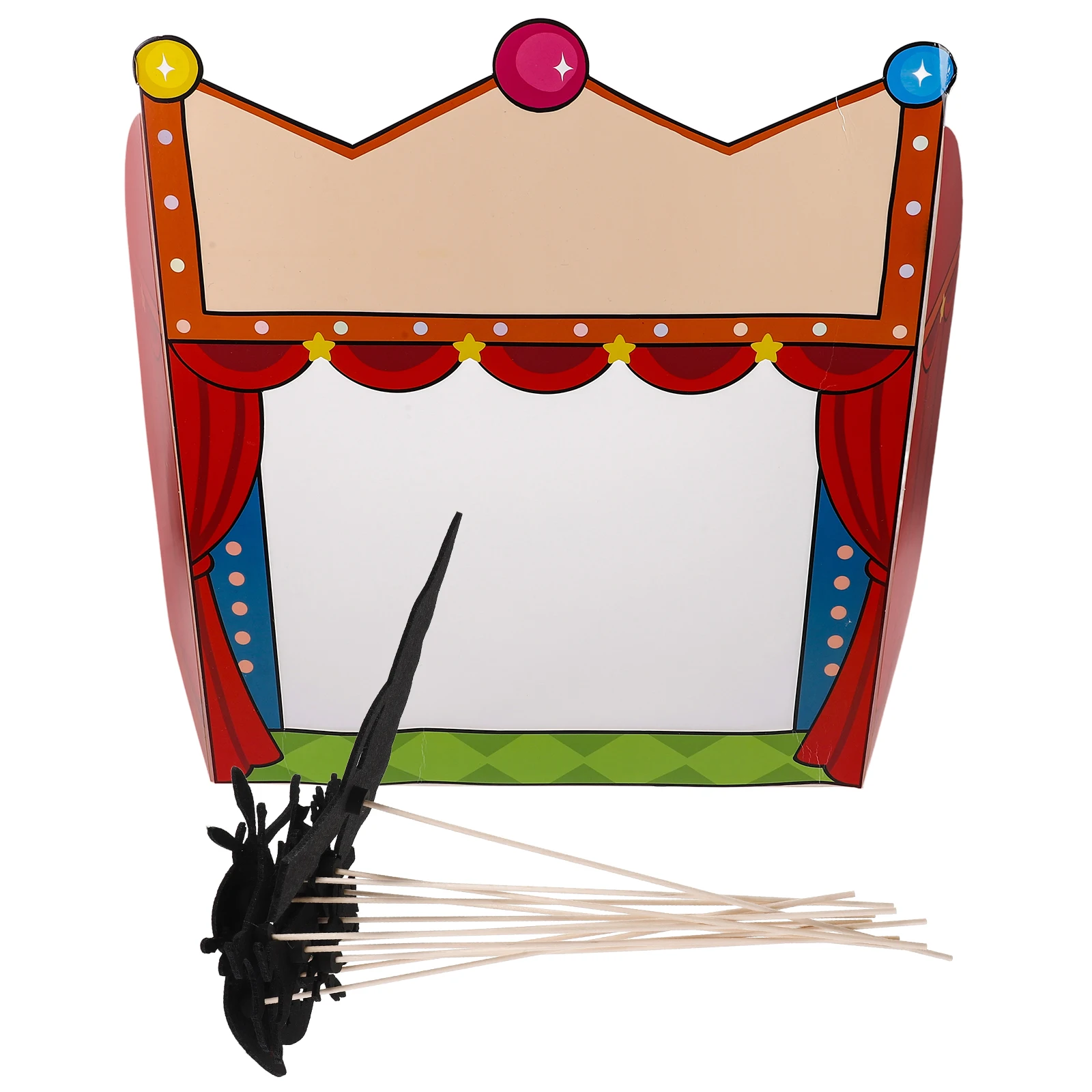 Kit de marionnettes d'ombre à faire soi-même, outils pédagogiques pour scène d'ombre, boîtes pour bébé, lettres, décorations de carnaval d'halloween, artisanat fait à la main pour enfants