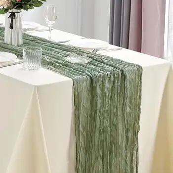 8 best sales Cheesecloth table runner - №4